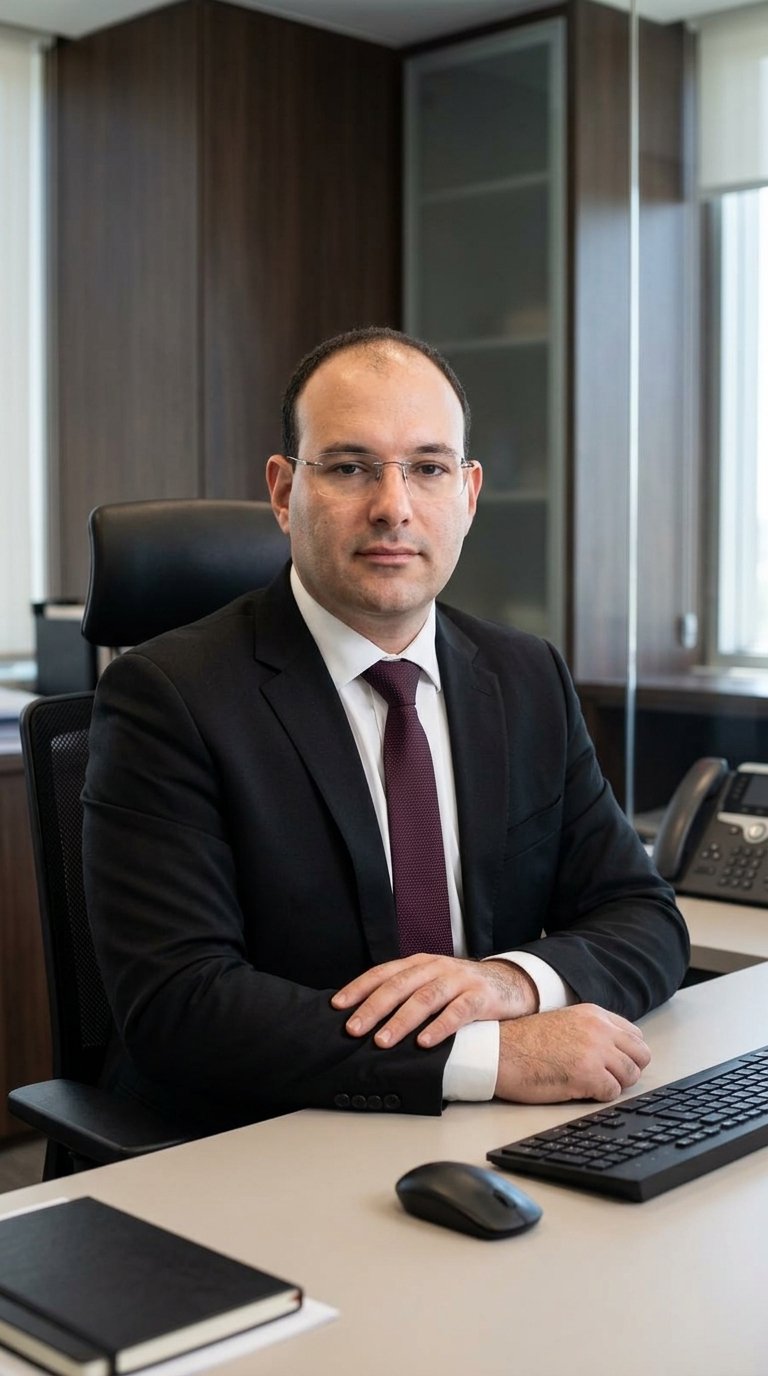 Dr. Tomaz Aribi em seu escritório